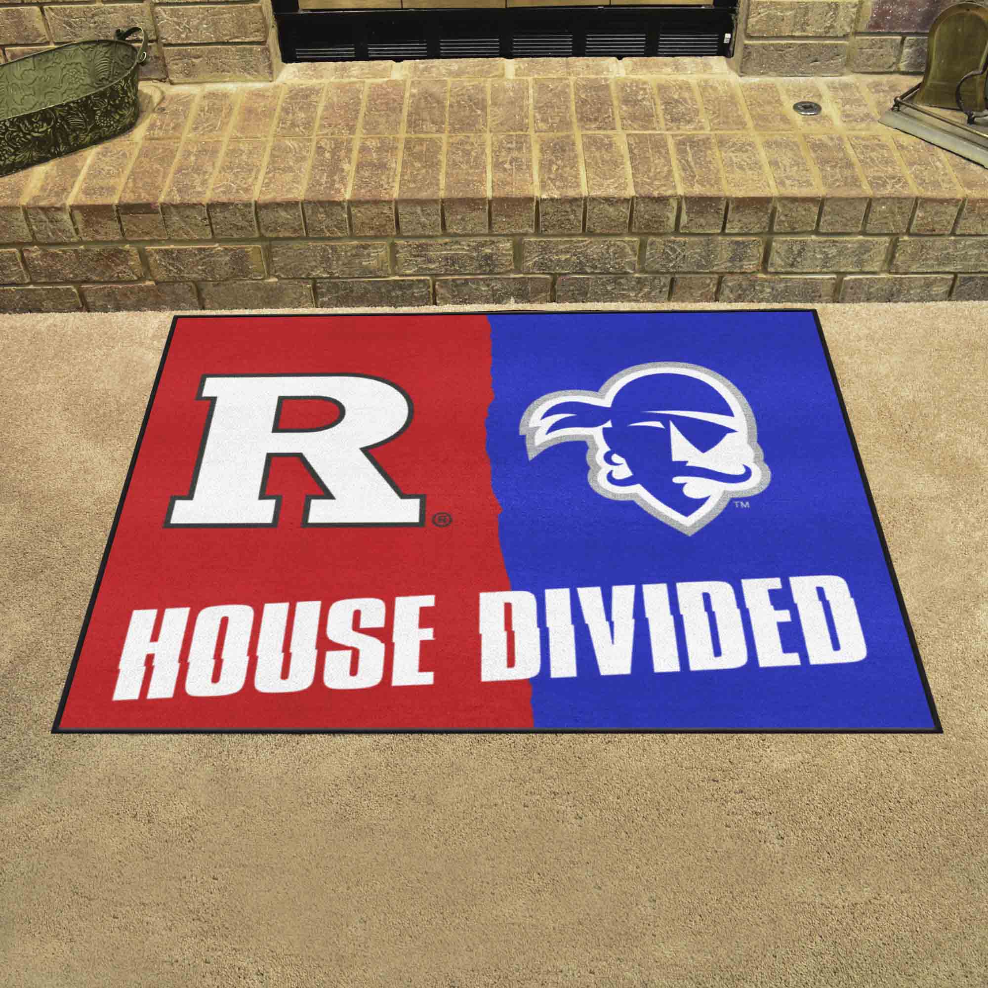 House Divided - Rutgers / Seton Hall House Divided House Divided Rug - 34 in. x 42.5 in.