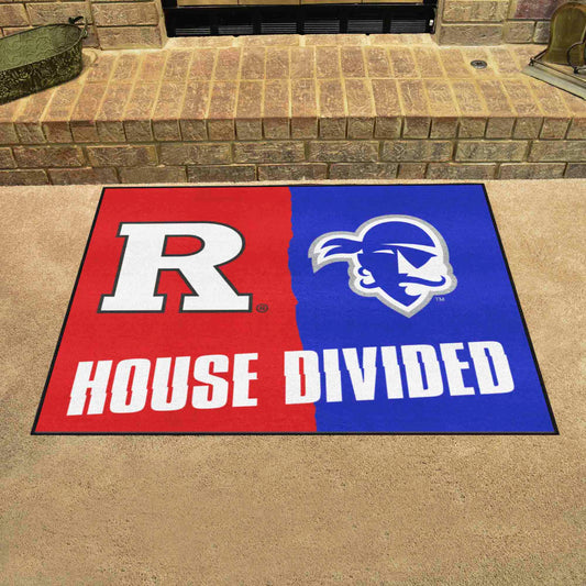 House Divided - Rutgers / Seton Hall House Divided House Divided Rug - 34 in. x 42.5 in. - House Divided - Rutgers / Seton Hall