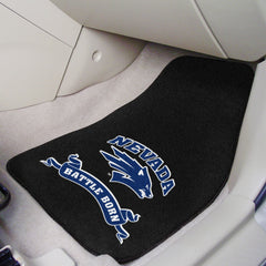 Nevada Wolfpack Front Carpet Car Mat Set - 2 Pieces, "Battle Born" - Nevada