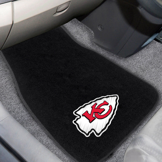 Kansas City Chiefs Embroidered Car Mat Set - 2 Pieces