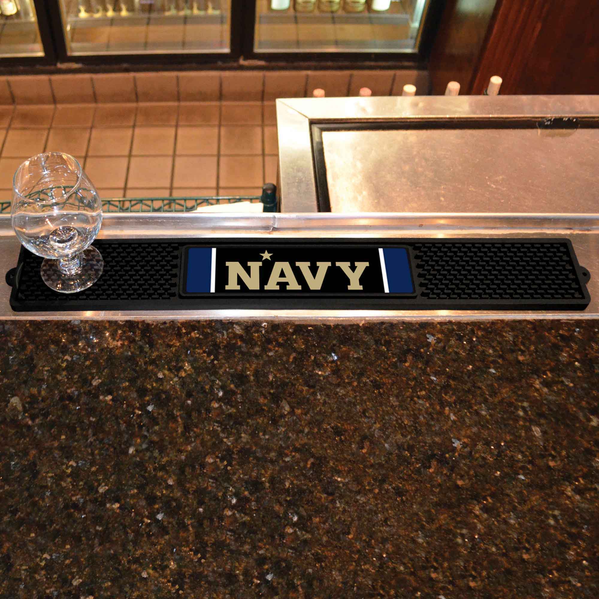 Naval Academy Bar Drink Mat - 3.25in. x 24in.