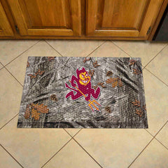 Arizona State Sun Devils Rubber Scraper Door Mat Camo, Sparky Logo