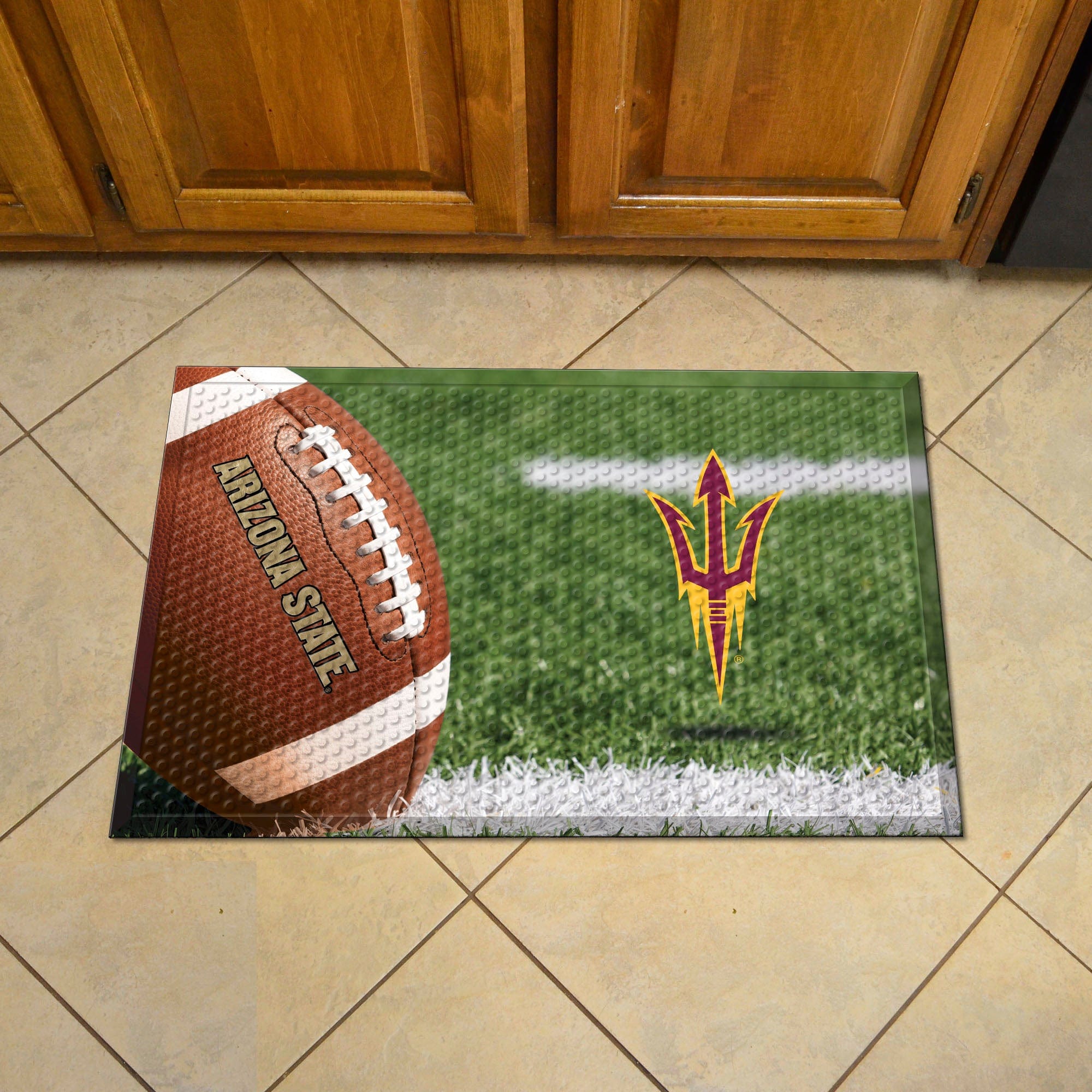 Arizona State Sun Devils Rubber Scraper Door Mat - Arizona State