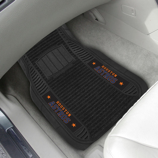 Houston Astros 2 Piece Deluxe Car Mat Set - Houston Astros