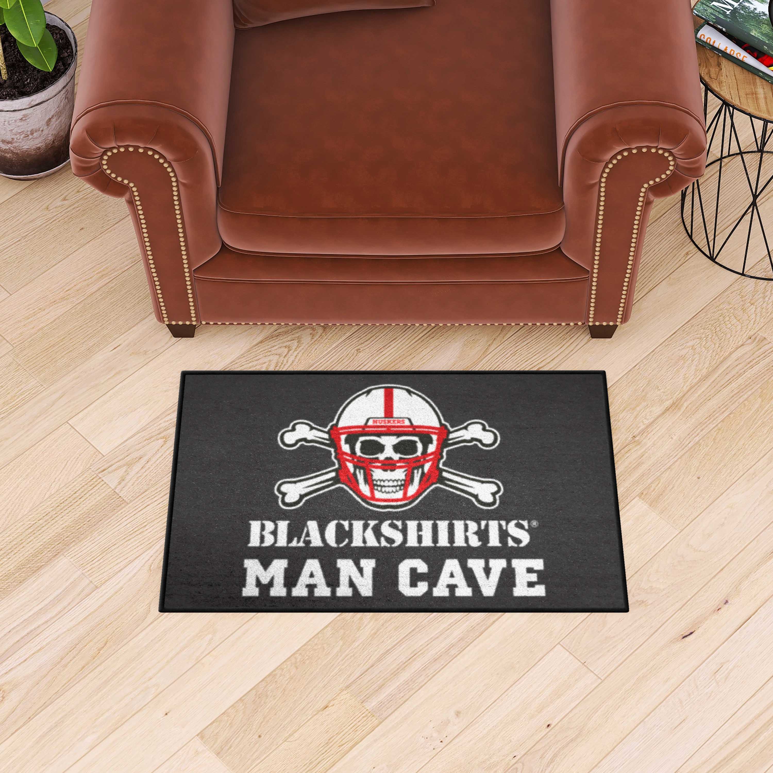 Nebraska Cornhuskers Man Cave Starter Mat Accent Rug - 19in. x 30in. - Nebraska