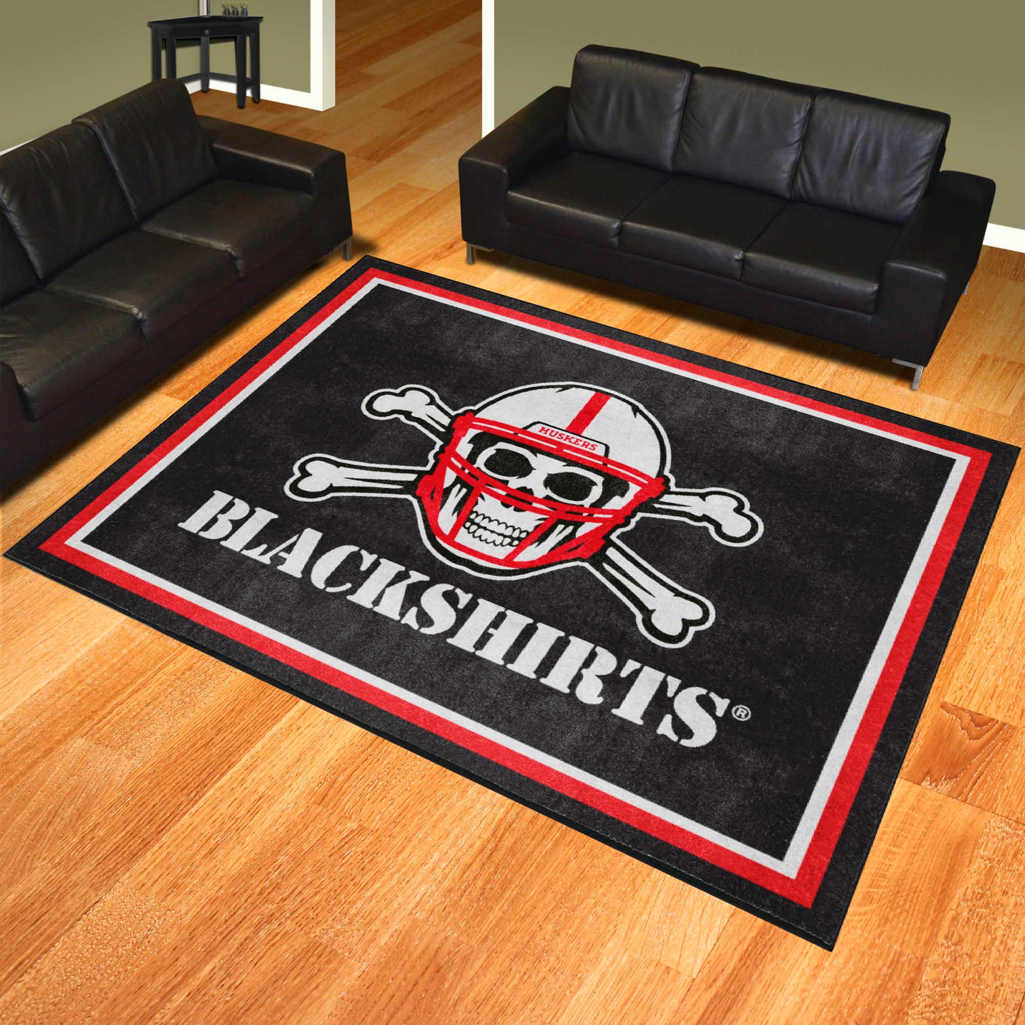 Nebraska Cornhuskers 8ft. x 10 ft. Plush Area Rug - Nebraska