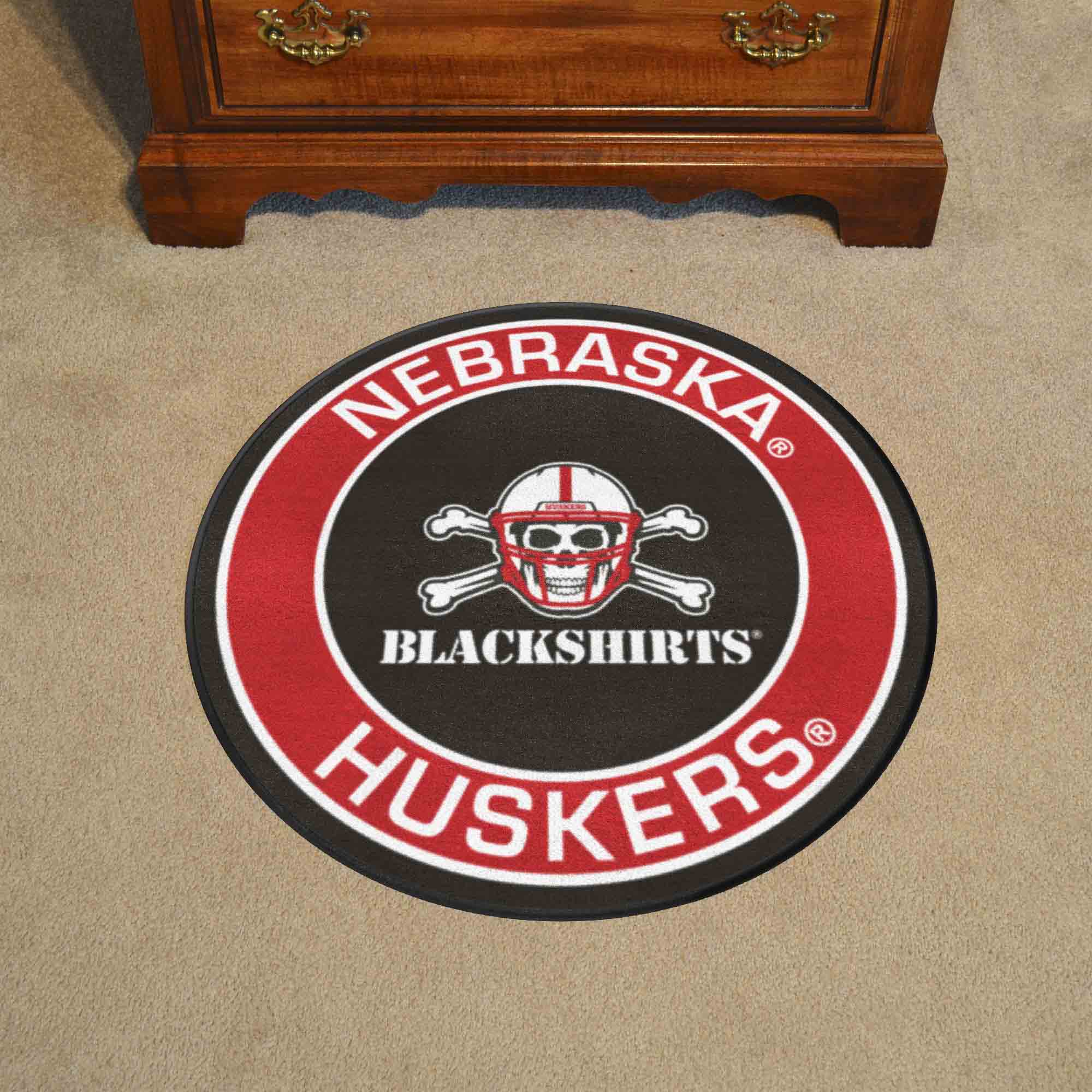 Nebraska Cornhuskers Roundel Rug - 27in. Diameter