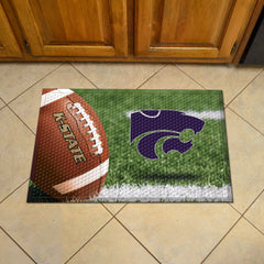 Kansas State Wildcats Rubber Scraper Door Mat