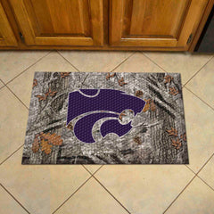 Kansas State Wildcats Rubber Scraper Door Mat Camo