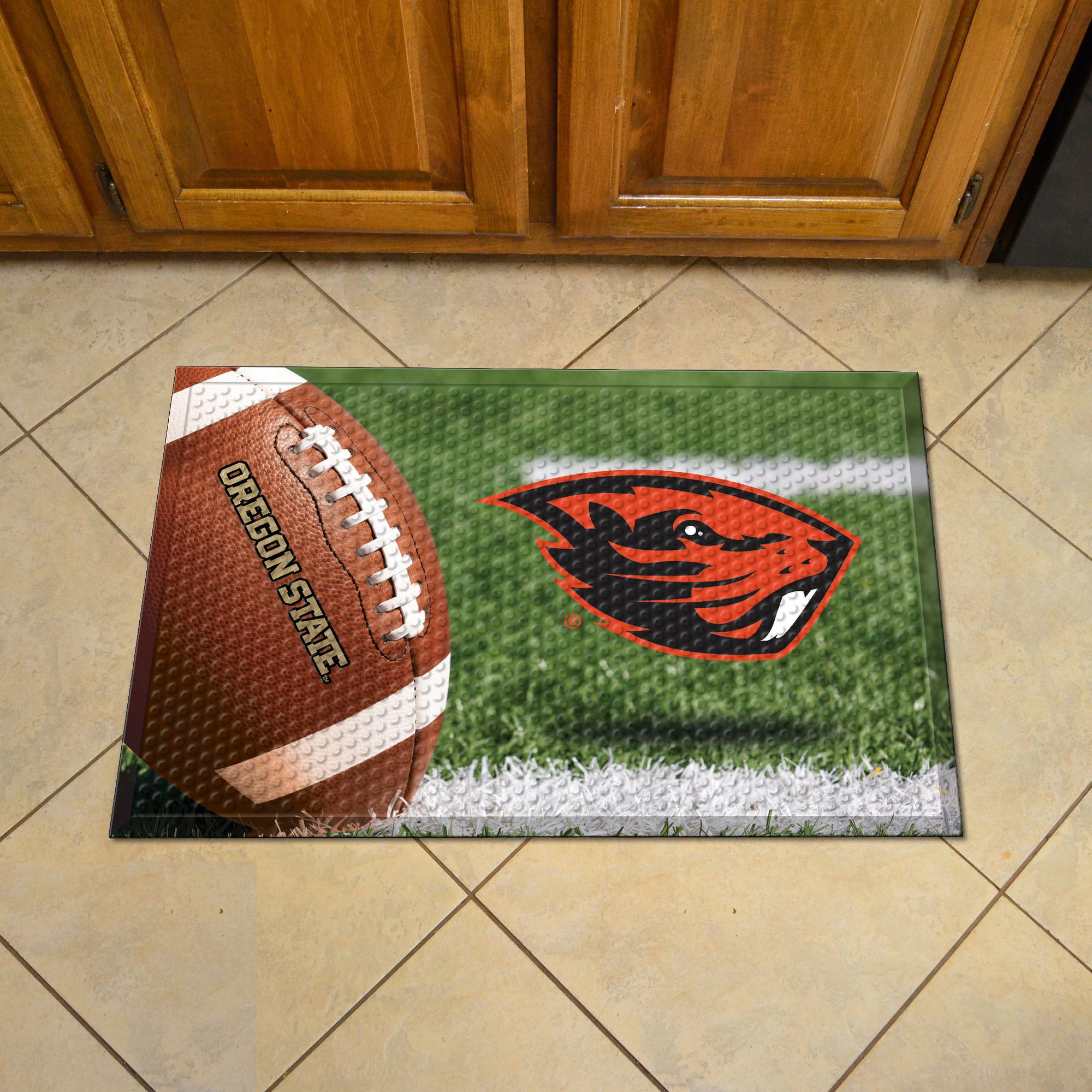 Oregon State Beavers Rubber Scraper Door Mat