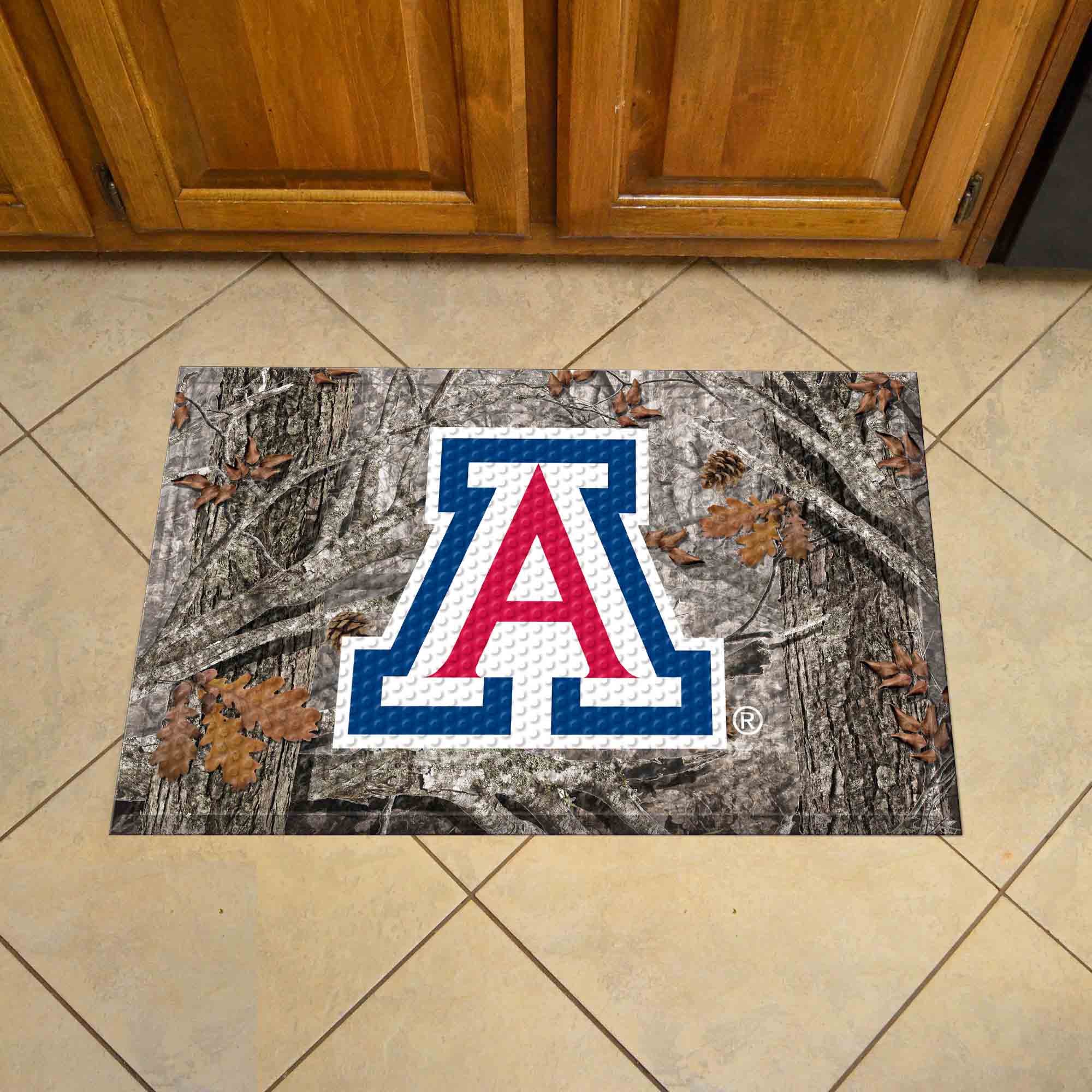 Arizona Wildcats Rubber Scraper Door Mat Camo