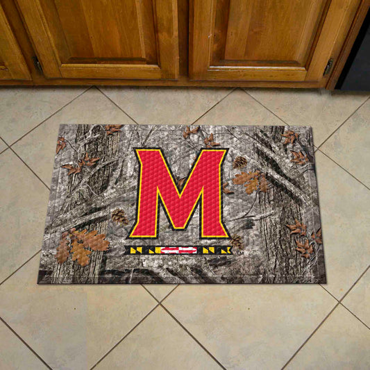 Maryland Terrapins Rubber Scraper Door Mat Camo