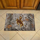 Wyoming Cowboys Rubber Scraper Door Mat Camo