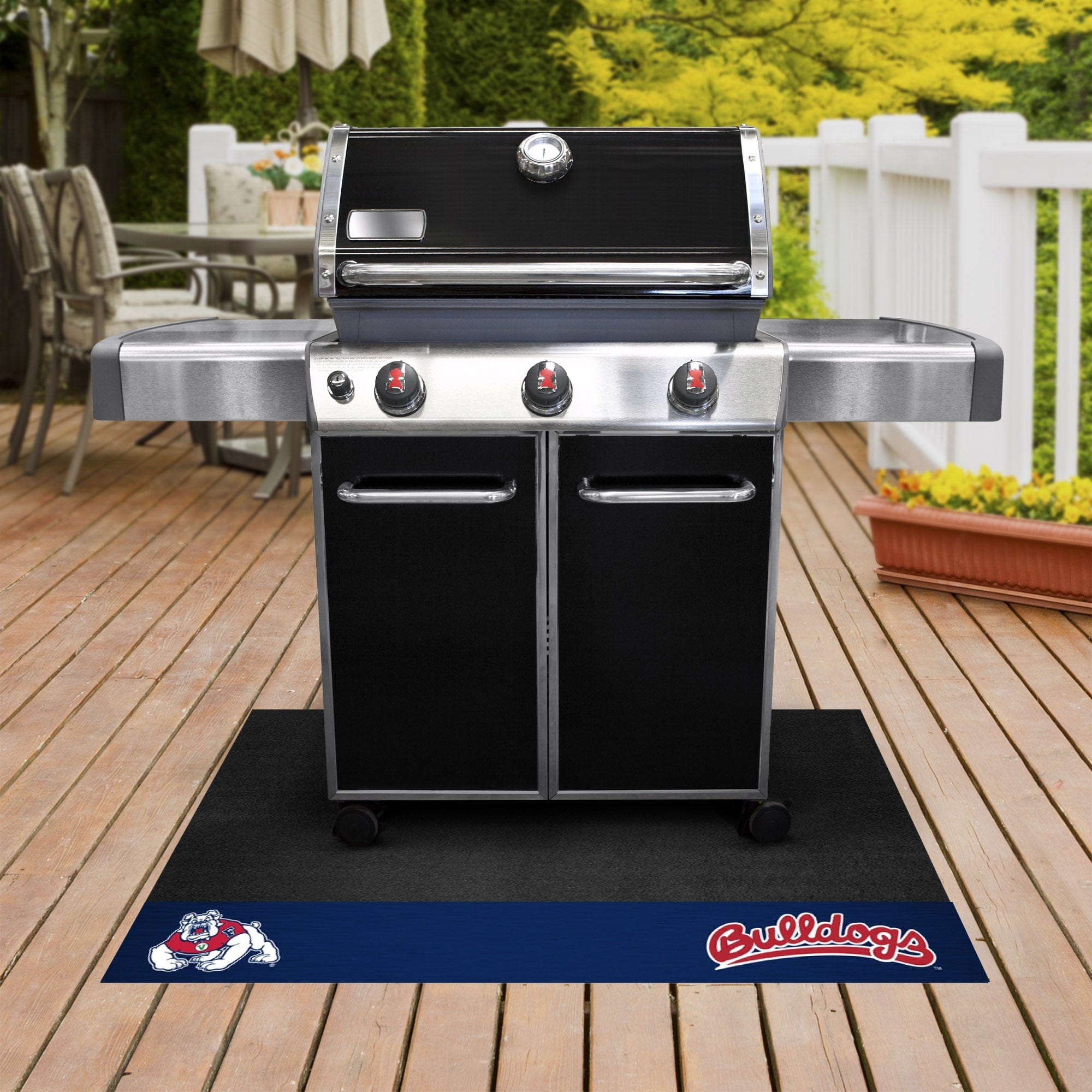 Fresno State Bulldogs Vinyl Grill Mat - 26in. x 42in. - Fresno State