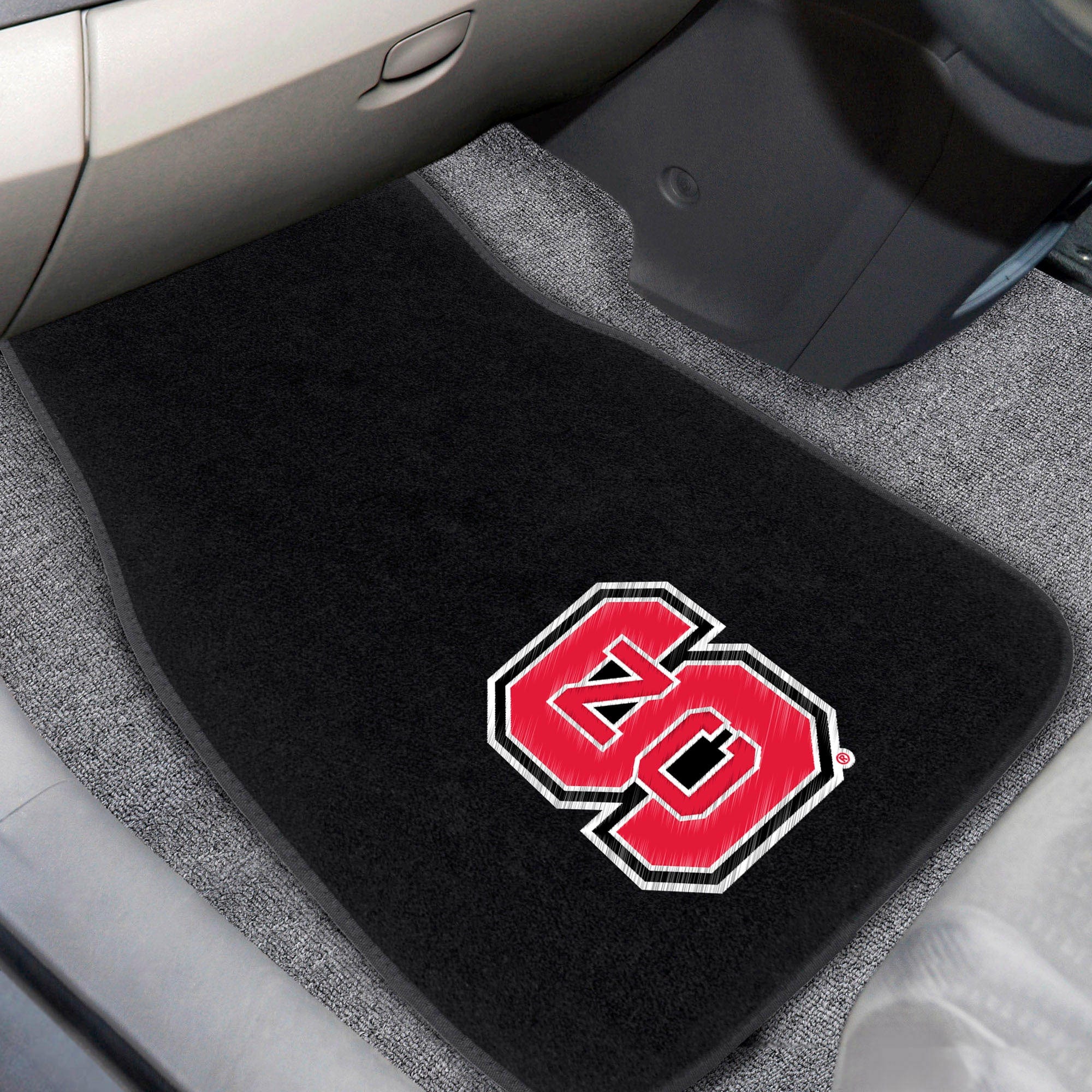 NC State Wolfpack Embroidered Car Mat Set - 2 Pieces - NC State