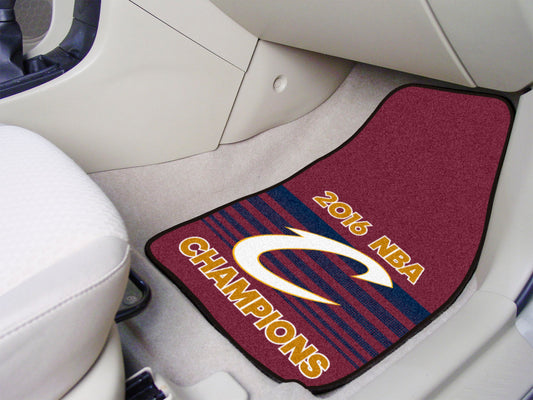 Cleveland Cavaliers 2016 NBA Champions Front Carpet Car Mat Set - 2 Pieces - Cleveland Cavaliers