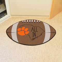 Clemson Tigers Southern Style Football Rug - 20.5in. x 32.5in.