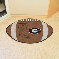 Georgia Bulldogs Southern Style Football Rug - 20.5in. x 32.5in.