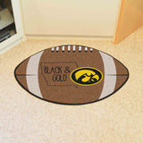 Iowa Hawkeyes Southern Style Football Rug - 20.5in. x 32.5in.