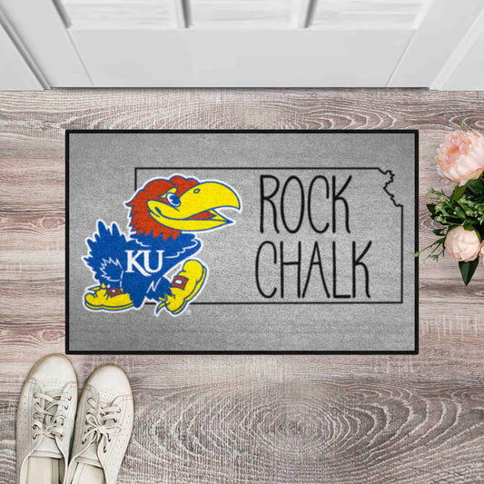 Kansas Jayhawks Southern Style Starter Mat Accent Rug - 19in. x 30in.