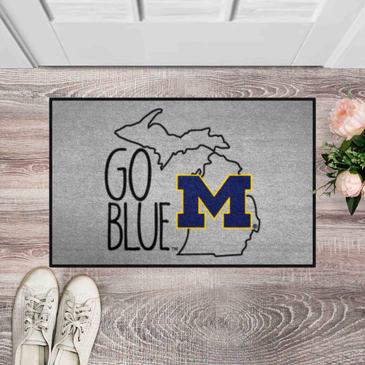 Michigan Wolverines Southern Style Starter Mat Accent Rug - 19in. x 30in.