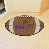 TCU Horned Frogs Southern Style Football Rug - 20.5in. x 32.5in.