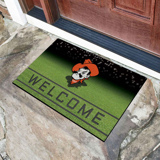 Oklahoma State Cowboys Rubber Door Mat - 18in. x 30in. - Oklahoma State