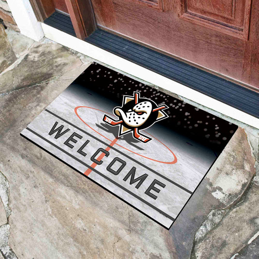 Anaheim Ducks Rubber Door Mat - 18in. x 30in.