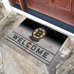 Boston Bruins Rubber Door Mat - 18in. x 30in.