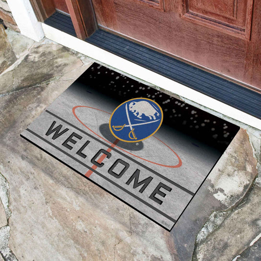 Buffalo Sabres Rubber Door Mat - 18in. x 30in. - Buffalo Sabres