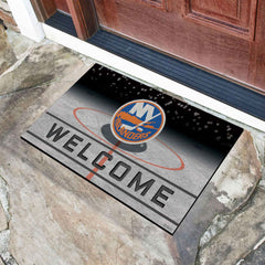 New York Islanders Rubber Door Mat - 18in. x 30in.