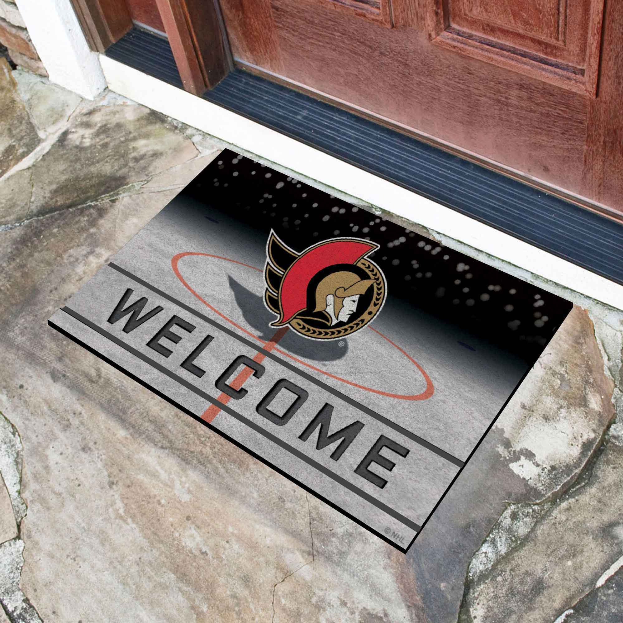 Ottawa Senators Rubber Door Mat - 18in. x 30in.