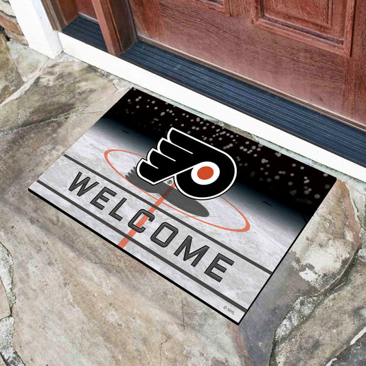 Philadelphia Flyers Rubber Door Mat - 18in. x 30in.