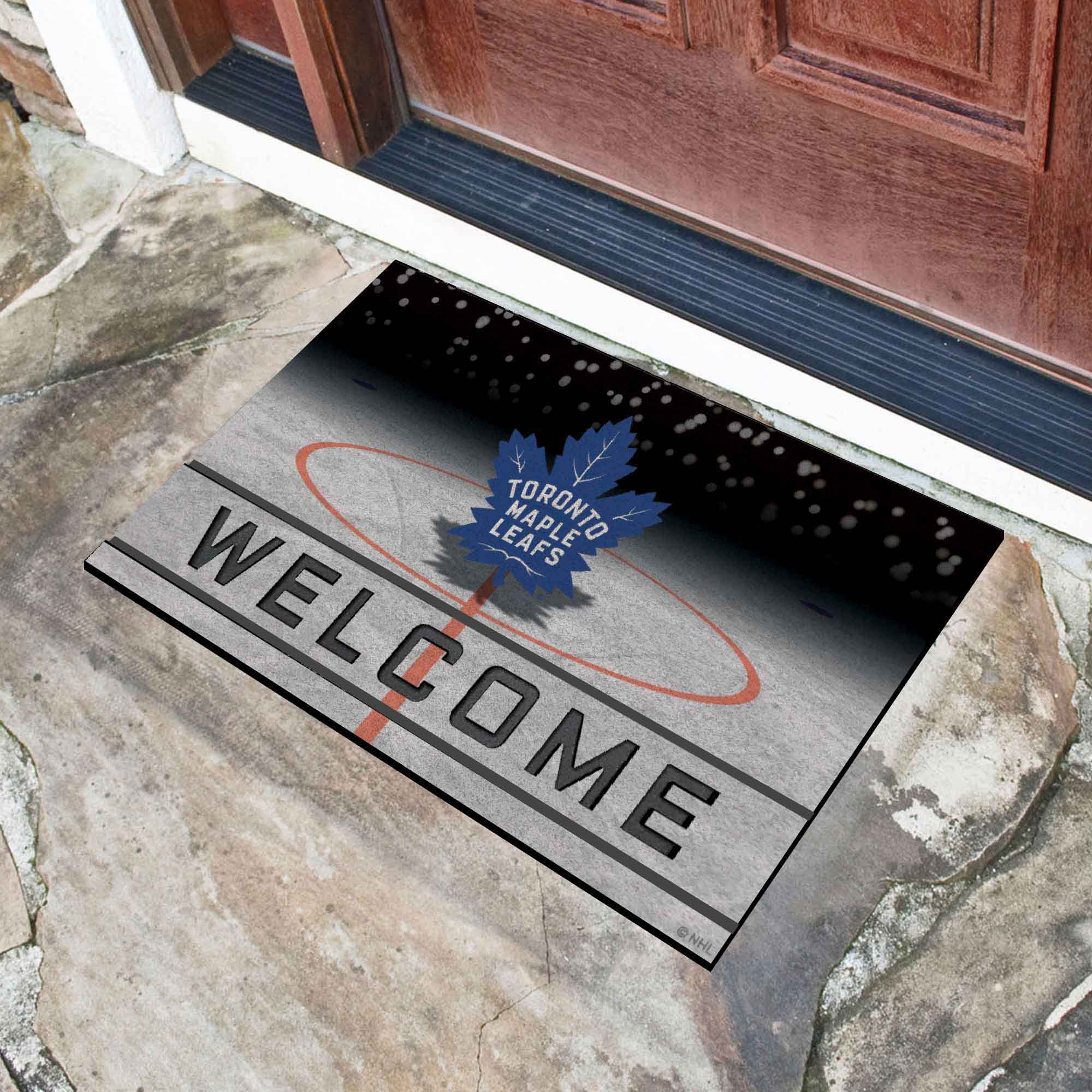 Toronto Maple Leafs Rubber Door Mat - 18in. x 30in.