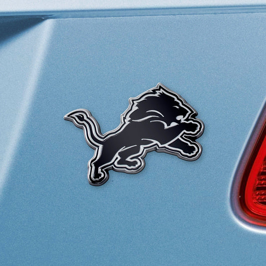 Detroit Lions 3D Chrome Metal Emblem - Detroit Lions