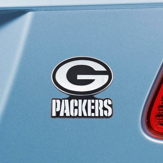 Green Bay Packers 3D Chrome Metal Emblem - Green Bay Packers