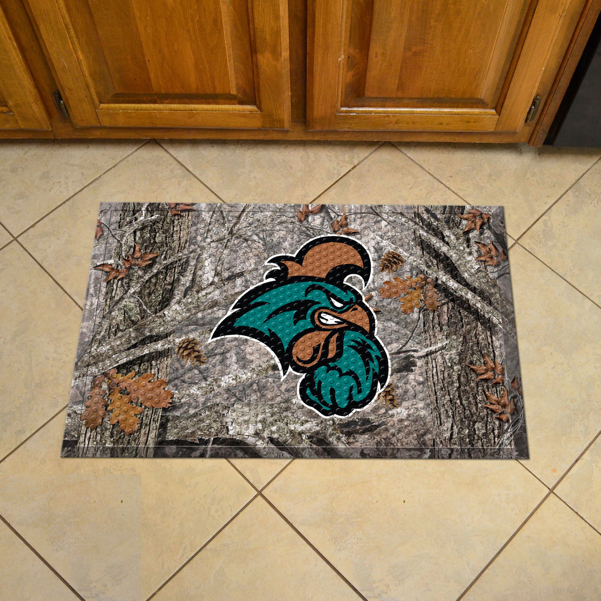 Coastal Carolina Chanticleers Rubber Scraper Door Mat Camo