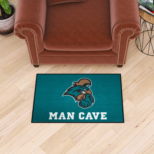 Coastal Carolina Chanticleers Man Cave Starter Mat Accent Rug - 19in. x 30in. - Coastal Carolina