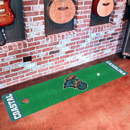 Coastal Carolina Chanticleers Putting Green Mat - 1.5ft. x 6ft. - Coastal Carolina