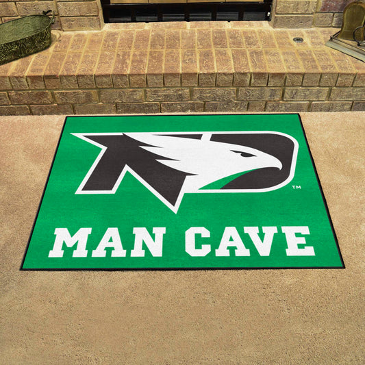 North Dakota Fighting Hawks Man Cave All-Star Rug - 34 in. x 42.5 in.