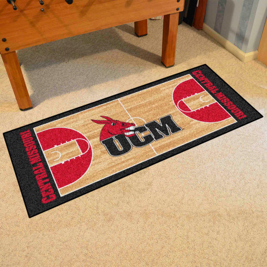 Central Missouri Mules Court Runner Rug - 30in. x 72in. - Central Missouri