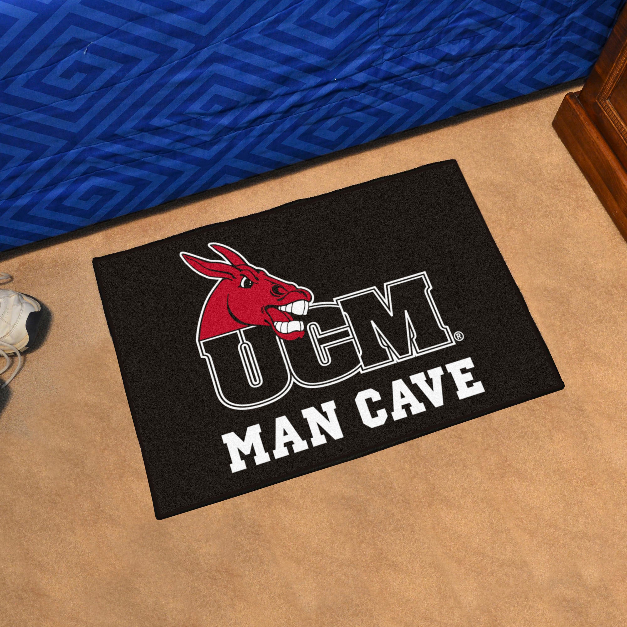 Central Missouri Mules Man Cave Starter Mat Accent Rug - 19in. x 30in.