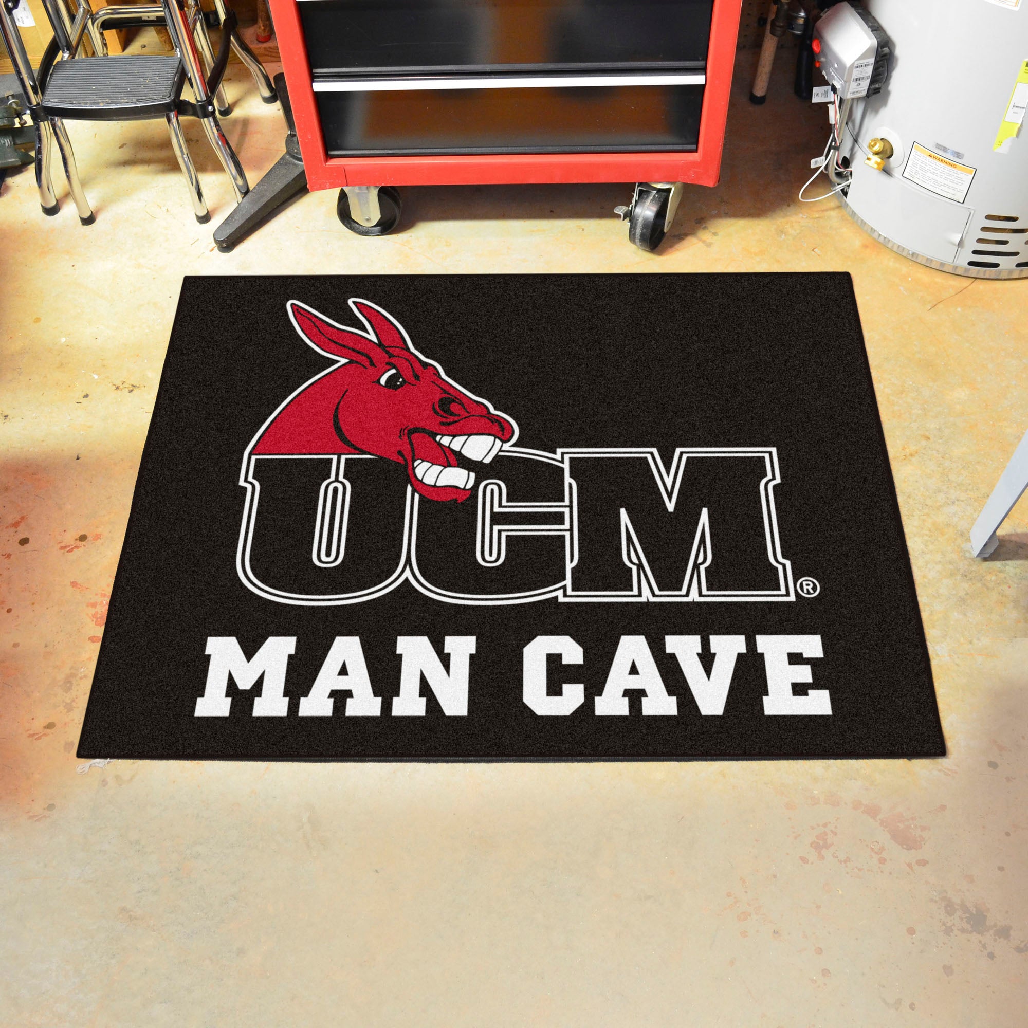 Central Missouri Mules Man Cave All-Star Rug - 34 in. x 42.5 in. - Central Missouri