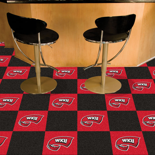 Western Kentucky Hilltoppers Team Carpet Tiles - 45 Sq Ft.