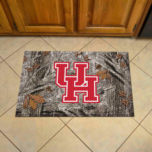 Houston Cougars Rubber Scraper Door Mat Camo - Houston