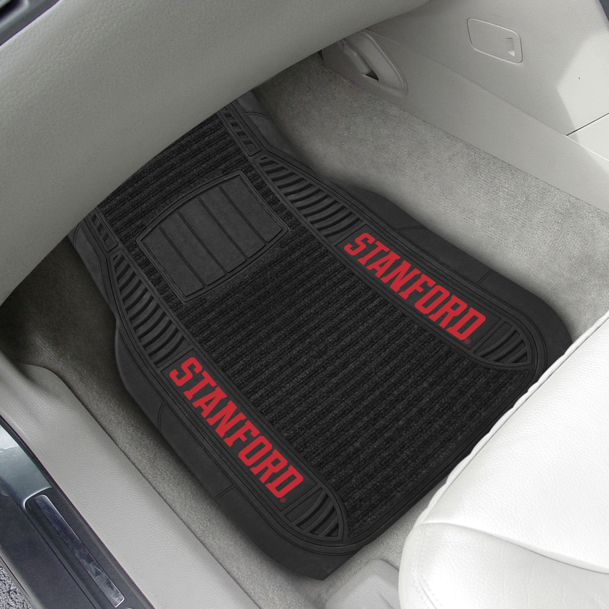 Stanford Cardinal 2 Piece Deluxe Car Mat Set