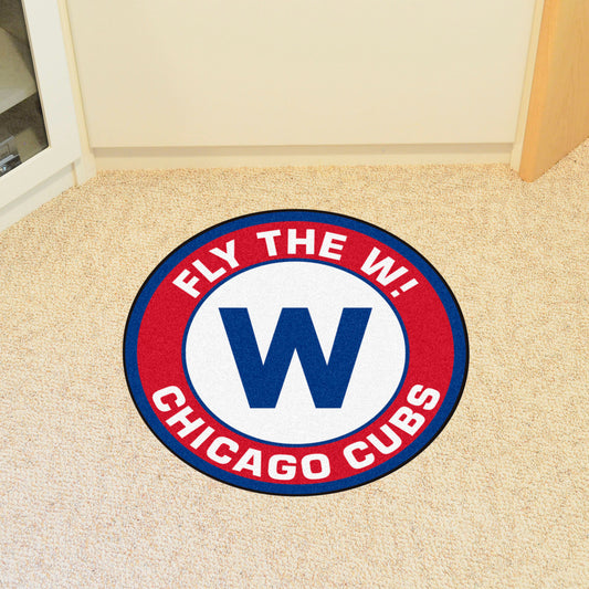 Chicago Cubs Roundel Rug - 27in. Diameter - Chicago Cubs