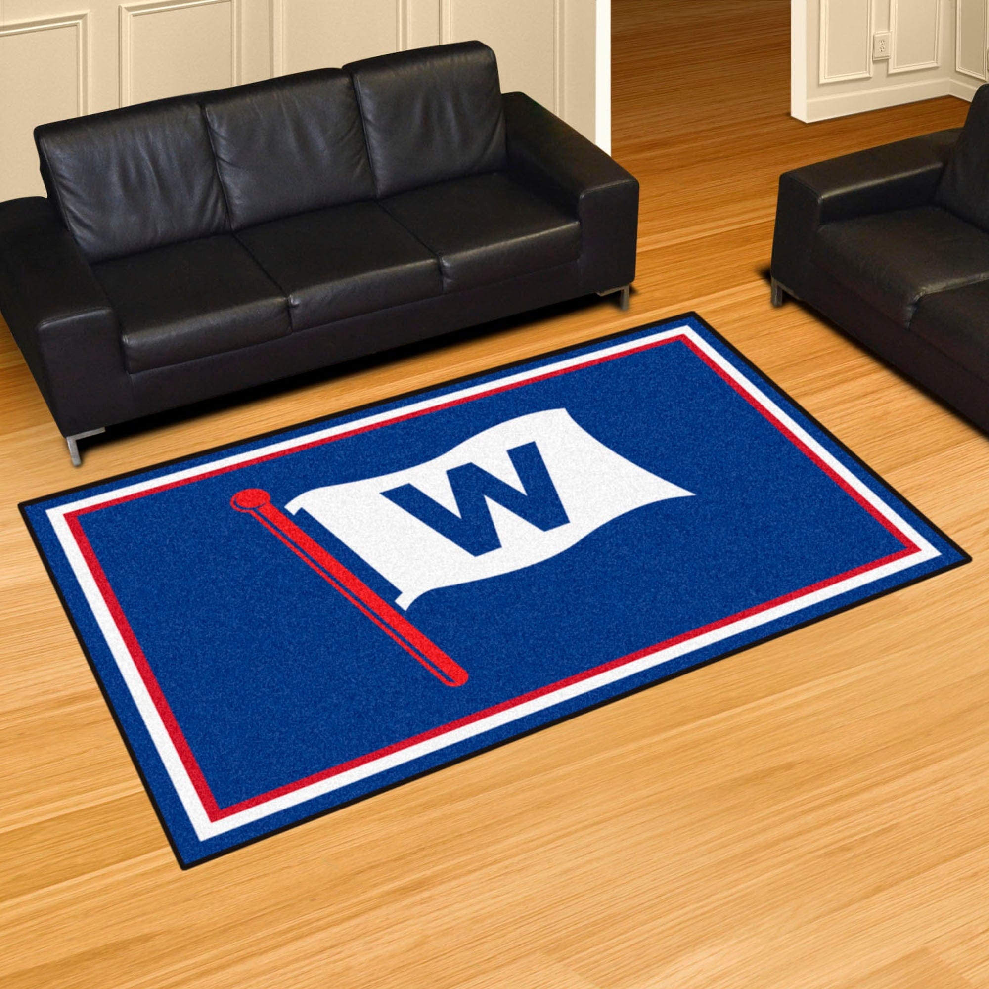 Chicago Cubs 5ft. x 8 ft. Plush Area Rug - Chicago Cubs