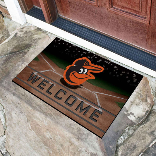 Baltimore Orioles Rubber Door Mat - 18in. x 30in. - Baltimore Orioles