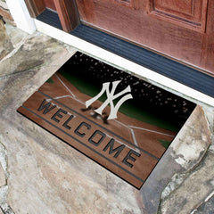 New York Yankees Rubber Door Mat - 18in. x 30in. - New York Yankees